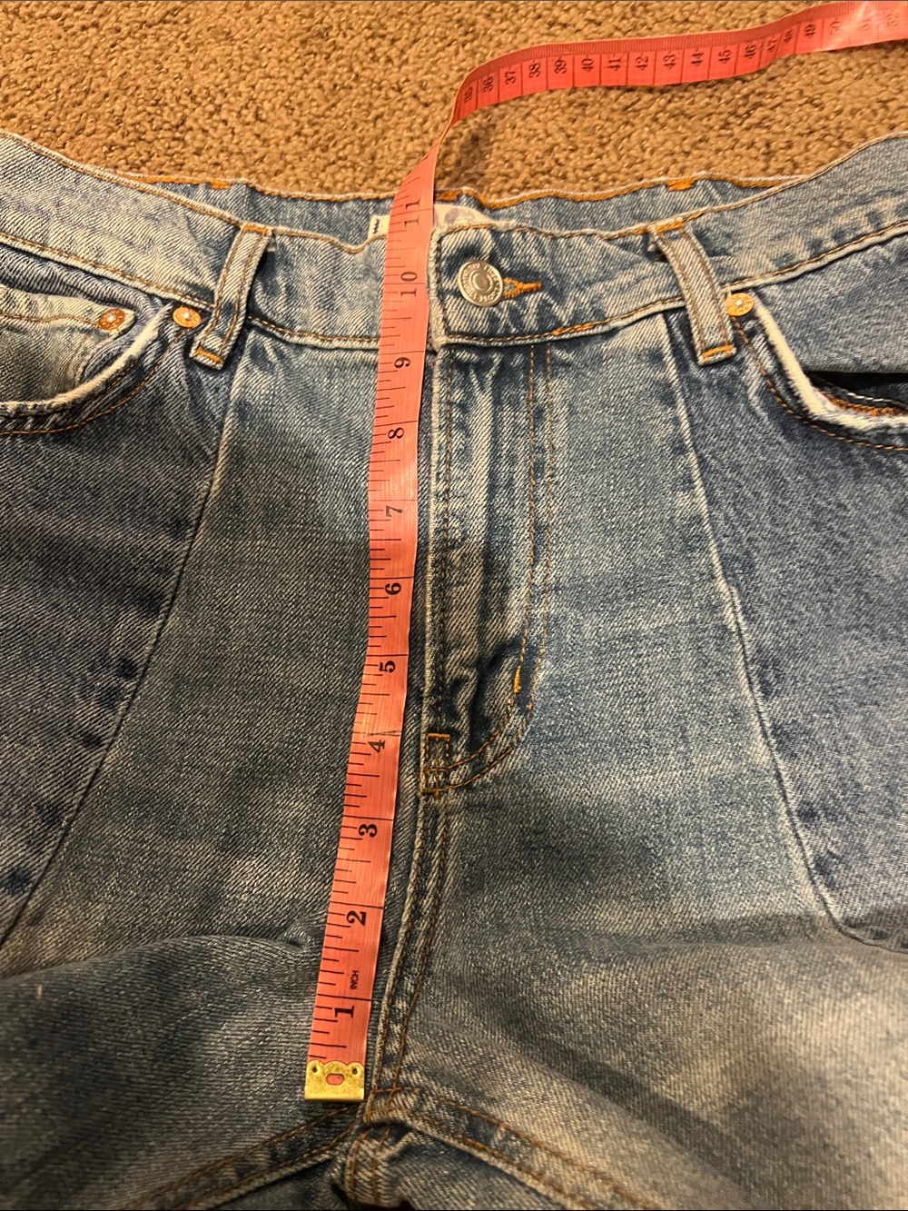 Free People Heart Of Gold Patch Jeans flare crop 28 - Picture 7 of 8